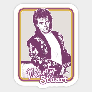 Marty Stuart /// Retro Country Fan Art Design Sticker